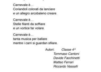 Poesie scuola primaria Cremosano