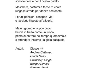 Poesie scuola primaria Cremosano