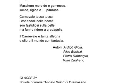 Poesie scuola primaria Cremosano