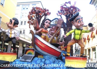 Foto premiazioni carri carnevale 2014 Crema