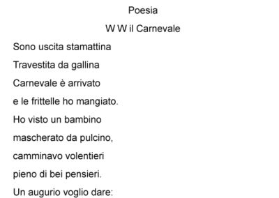 Poesie scuola primaria Monte Cremasco