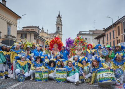 Gruppo di animazione "I Forteza" al carnevale di Crema 2023