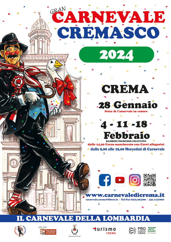 Locandina del Carnevale di Crema 2024